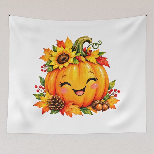 Item preview, Smiling Halloween Pumpkin  designed and sold by trendspatterns.