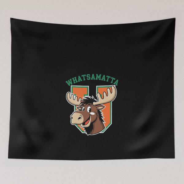 Item preview, College Moose Mascot Funny Retro Cartoon Tee #296 designed and sold by shawn-muse.