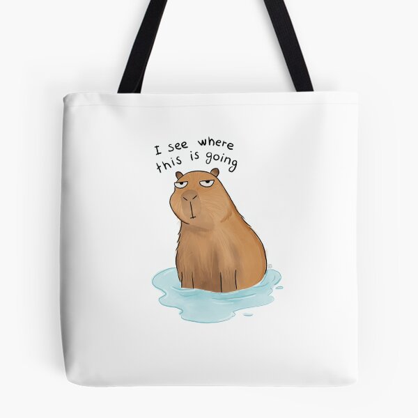 Item preview, Sarcastic Capybara I See Where This Is Going Art designed and sold by Paola Antieri.