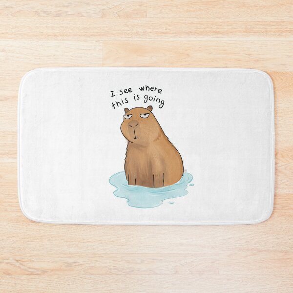 Item preview, Sarcastic Capybara I See Where This Is Going Art designed and sold by Paola Antieri.