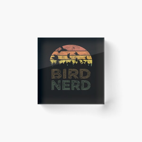 Item preview, Bird Nerd Funny Retro Vintage Bird Watching Birding designed and sold by AARABwino.