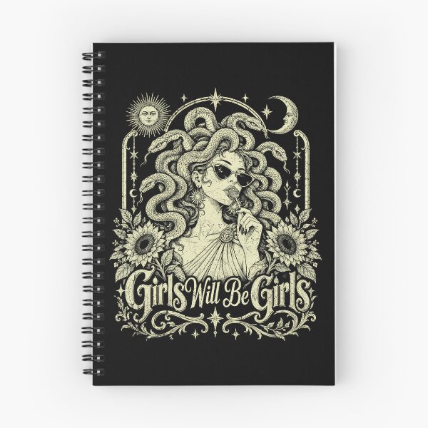 Item preview, Girls Will Be Girls Medusa Vintage Goddess Sunflowers Mythological Greek Art designed and sold by schoolofbullies.