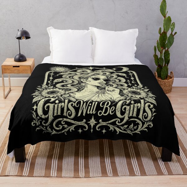 Item preview, Girls Will Be Girls Medusa Vintage Goddess Sunflowers Mythological Greek Art designed and sold by schoolofbullies.