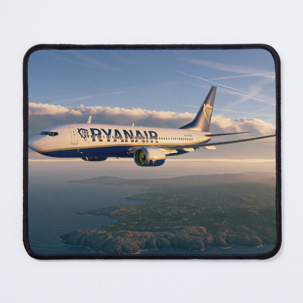 Item preview, Ryanair 737 Coastal Flight Aviation Illustration designed and sold by Skyframe Aviation.