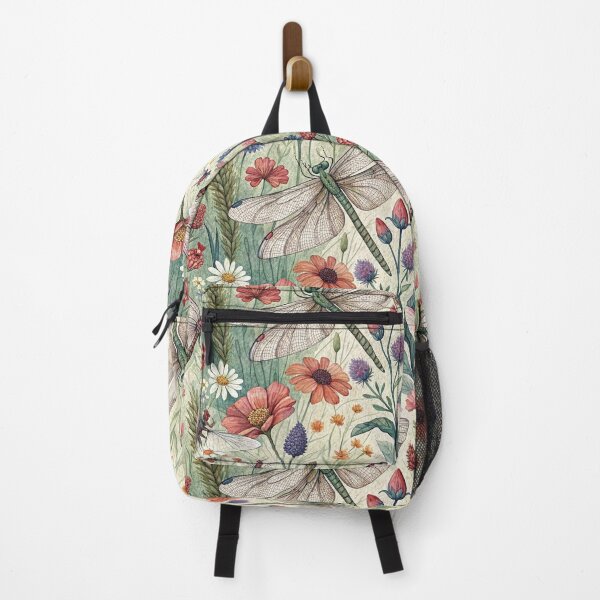 Item preview, Vintage Dragonfly Wildflower Botanical Garden designed and sold by QuietBloom80.