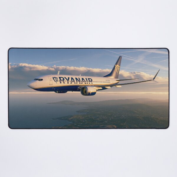 Item preview, Ryanair 737 Coastal Flight Aviation Illustration designed and sold by Skyframe Aviation.