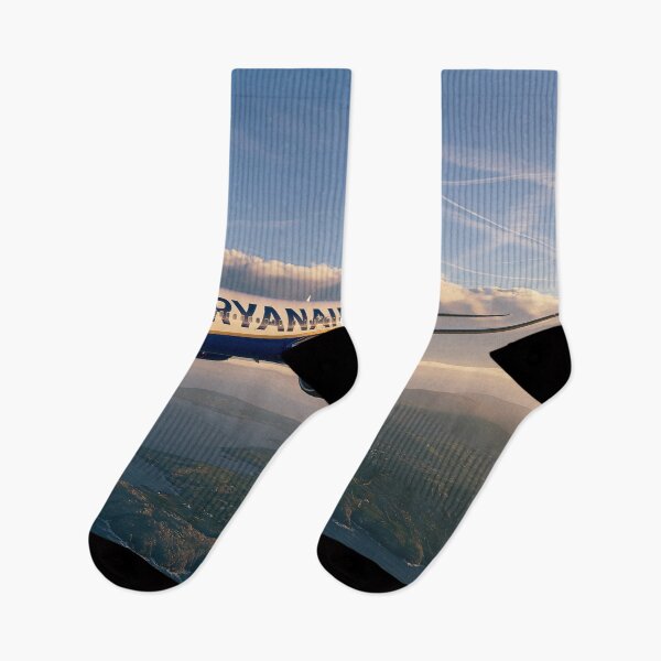 Item preview, Ryanair 737 Coastal Flight Aviation Illustration designed and sold by Skyframe Aviation.