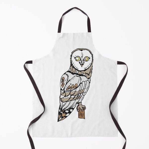 Item preview, Owl With Moon Eyes Golden Eyed Woodland Owl designed and sold by Lauraacox-Art.