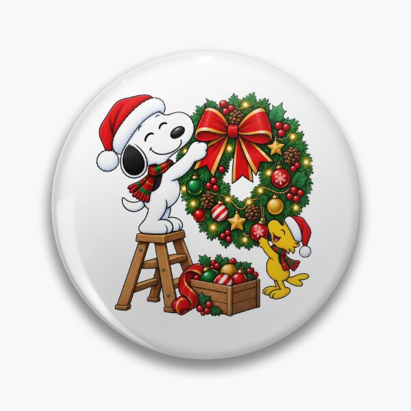Item preview, Snoopy & Woodstock Christmas Wreath Decor designed and sold by Gointhehosesh.