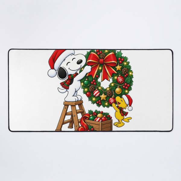 Item preview, Snoopy & Woodstock Christmas Wreath Decor designed and sold by Gointhehosesh.