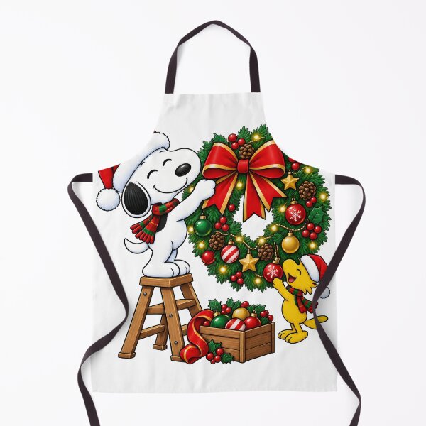 Aperçu de l'œuvre Snoopy & Woodstock Christmas Wreath Decor créée et vendue par Gointhehosesh.