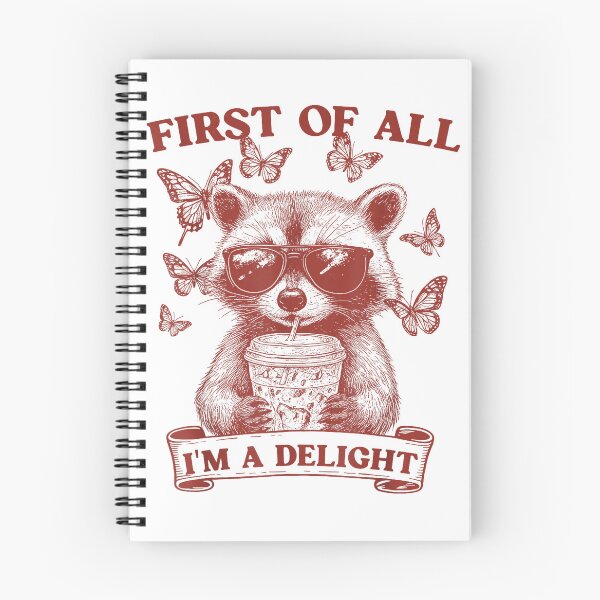 Item preview, First of All I'm A Delight Funny Raccoon Coffee Lovers T-Shirt designed and sold by Badriiiii.