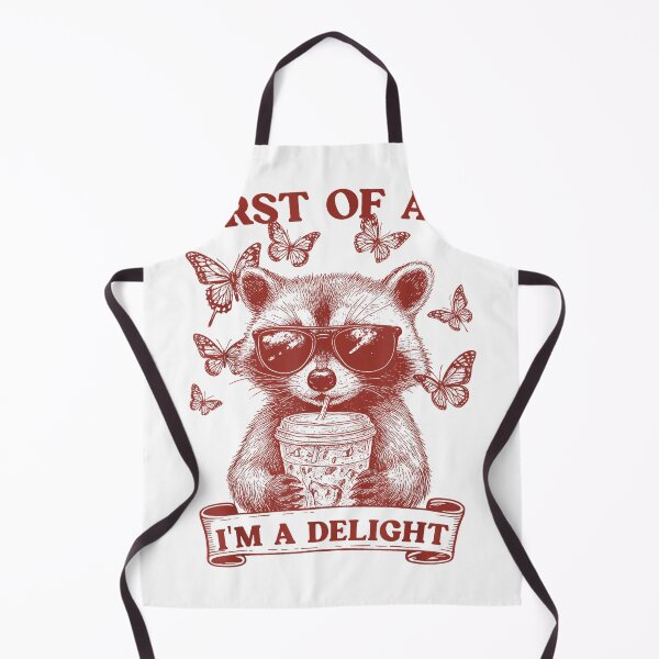Item preview, First of All I'm A Delight Funny Raccoon Coffee Lovers T-Shirt designed and sold by Badriiiii.