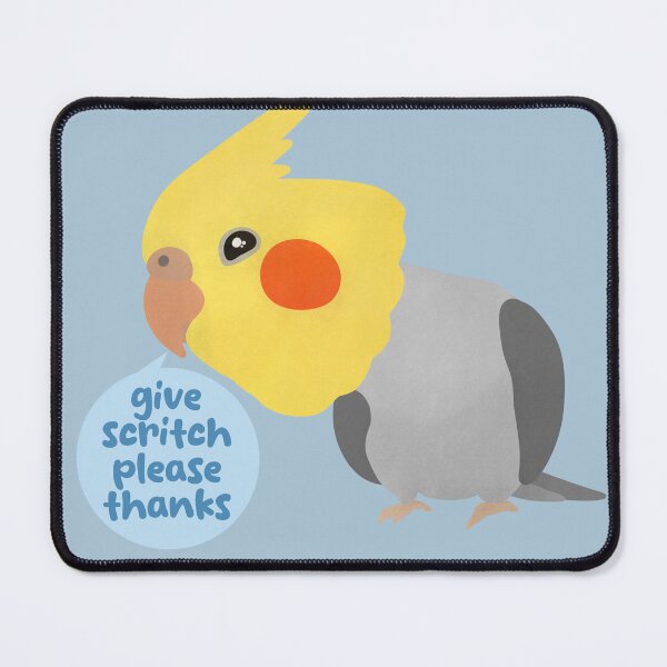 Item preview, Give Scritch Please Thanks Cockatiel Funny illustration designed and sold by FandomizedRose.