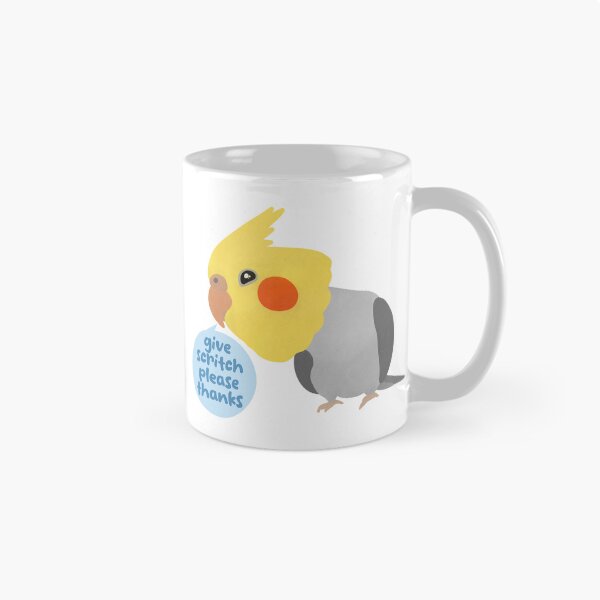 Item preview, Give Scritch Please Thanks Cockatiel Funny illustration designed and sold by FandomizedRose.