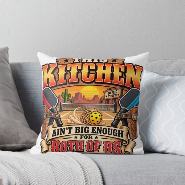 Item preview, This Kitchen Ain't Big Enough for Both of Us – Funny Western Pickleball designed and sold by zhivago1980.