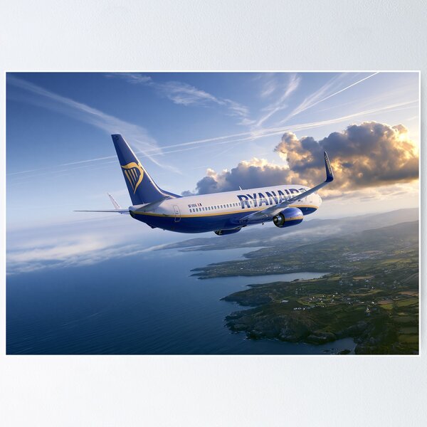 Aperçu de l'œuvre Illustration de l'aviation Ryanair Atlantic Horizons créée et vendue par Skyframe Aviation.