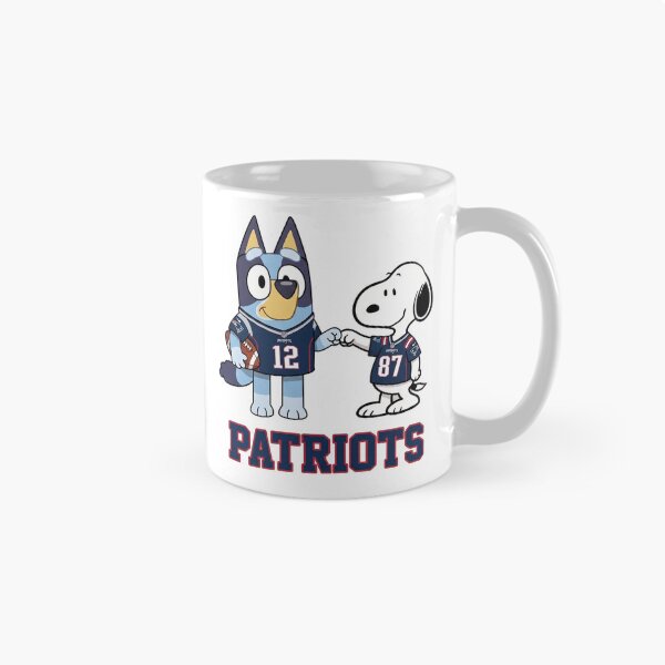 Item preview, Bluey And Snoopy New England  Football Buddies designed and sold by DamianRoy88.
