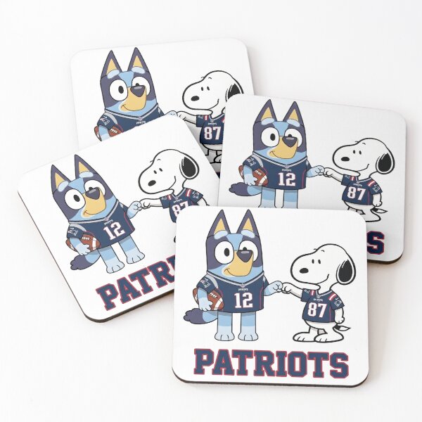 Item preview, Bluey And Snoopy New England  Football Buddies designed and sold by DamianRoy88.
