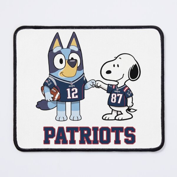 Item preview, Bluey And Snoopy New England  Football Buddies designed and sold by DamianRoy88.