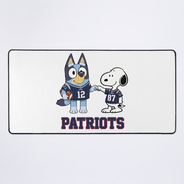 Item preview, Bluey And Snoopy New England  Football Buddies designed and sold by DamianRoy88.