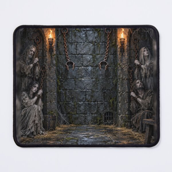 Item preview, Haunted Dungeon Backdrop – Open Shackles Gothic Halloween Photo Scene designed and sold by TXLou.