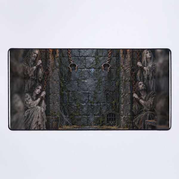 Item preview, Haunted Dungeon Backdrop – Open Shackles Gothic Halloween Photo Scene designed and sold by TXLou.