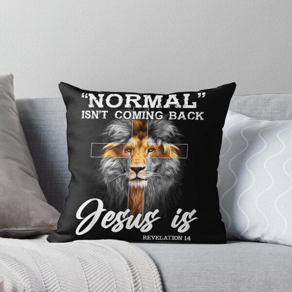 Item preview, Normal Isn't Coming Back But Jesus Is Lion Cross Christian designed and sold by raewaelchi.
