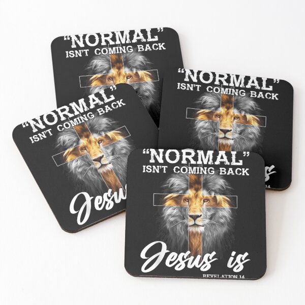 Artikelvorschau, Normal Isn't Coming Back But Jesus Is Lion Cross Christian entworfen und verkauft von raewaelchi.