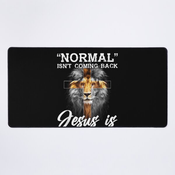 Item preview, Normal Isn't Coming Back But Jesus Is Lion Cross Christian designed and sold by raewaelchi.