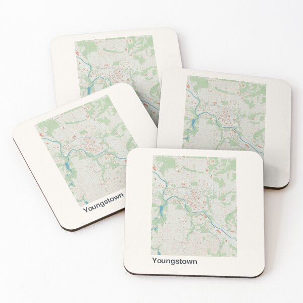 Item preview, Youngstown Minimalistic Map Art designed and sold by MapsNerd.
