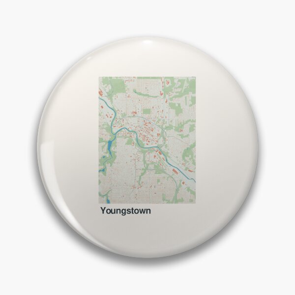 Item preview, Youngstown Minimalistic Map Art designed and sold by MapsNerd.
