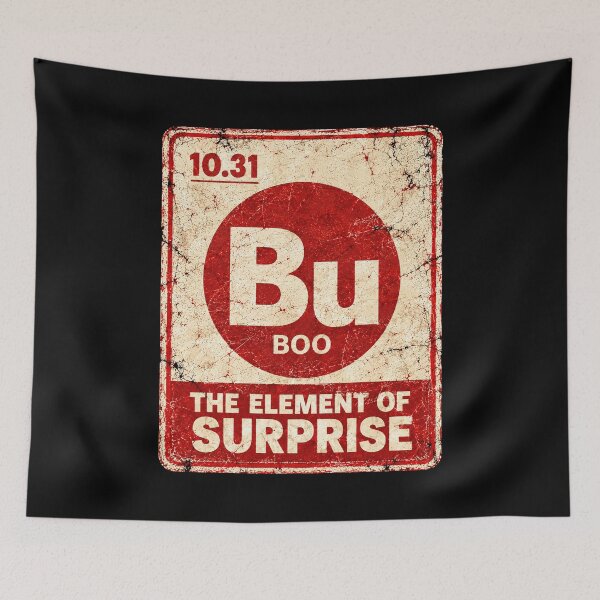 Item preview, Bu Boo The Element of Surprise Science Halloween Periodic Table Funny Chemistry designed and sold by elongatedjazz.
