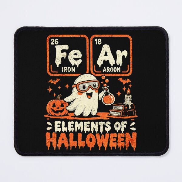 Item preview, Fe Ar Elements of Halloween Science Periodic Table Cute Ghost Chemistry Joke designed and sold by schoolofbullies.