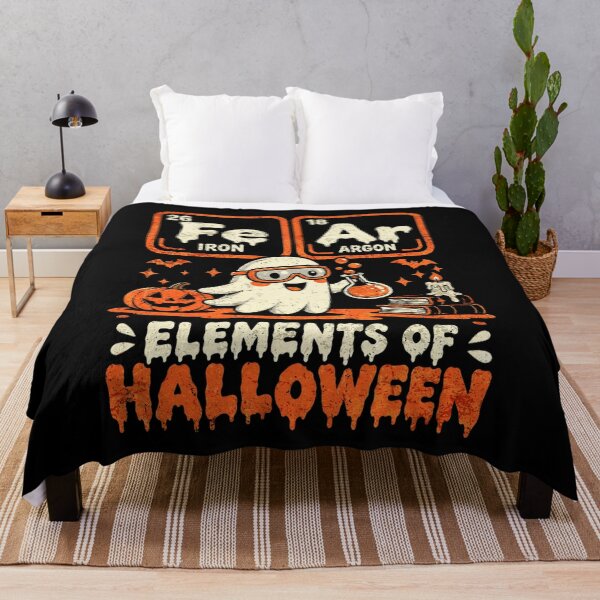 Item preview, Fe Ar Elements of Halloween Science Periodic Table Cute Ghost Chemistry Joke designed and sold by schoolofbullies.