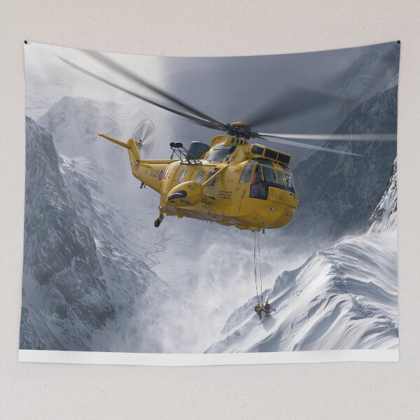 Item preview, RAF Sea King High Mountain Rescue Illustration designed and sold by Skyframe Aviation.