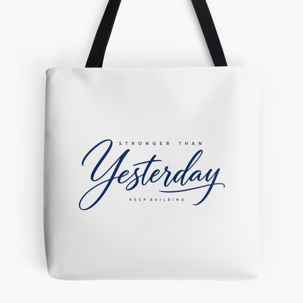 Item preview, Stronger Than Yesterday Gym Motivation designed and sold by PhylonBoxx.