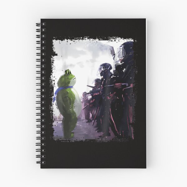 Item preview, Frog Mascot Facing Riot Police designed and sold by AmberTown.