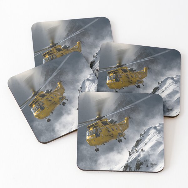 Item preview, RAF Sea King Rescue Over The Peaks Illustration designed and sold by Skyframe Aviation.