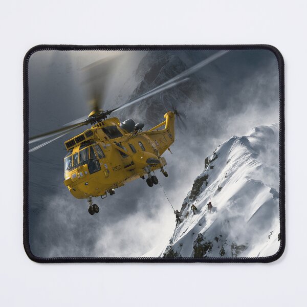 Item preview, RAF Sea King Rescue Over The Peaks Illustration designed and sold by Skyframe Aviation.