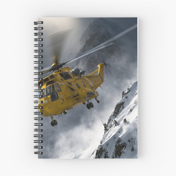 Item preview, RAF Sea King Rescue Over The Peaks Illustration designed and sold by Skyframe Aviation.