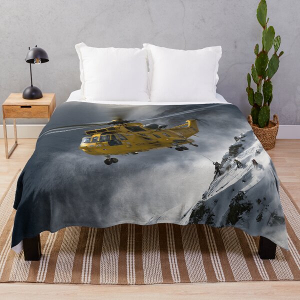 Item preview, RAF Sea King Rescue Over The Peaks Illustration designed and sold by Skyframe Aviation.