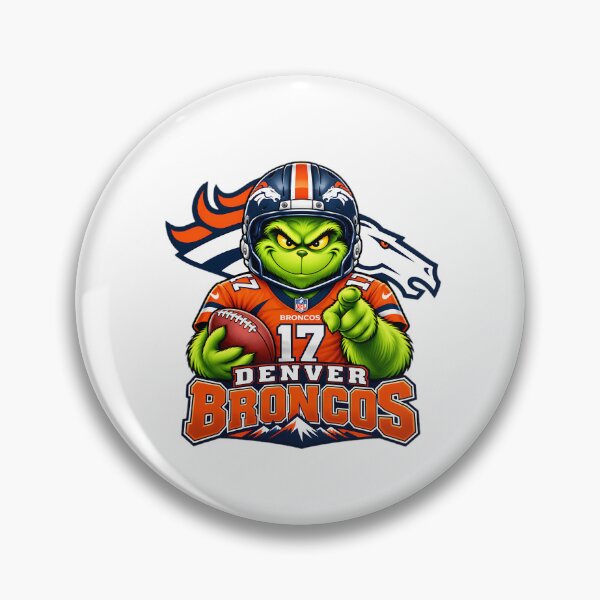 Item preview, Grinch  Denver Broncos Football Fan Game Day designed and sold by carlocurley.