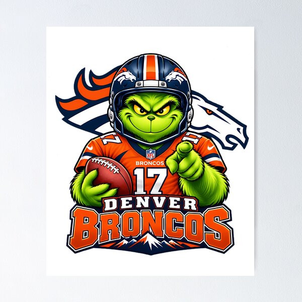 Item preview, Día de partido del aficionado al fútbol americano de los Denver Broncos del Grinch designed and sold by carlocurley.