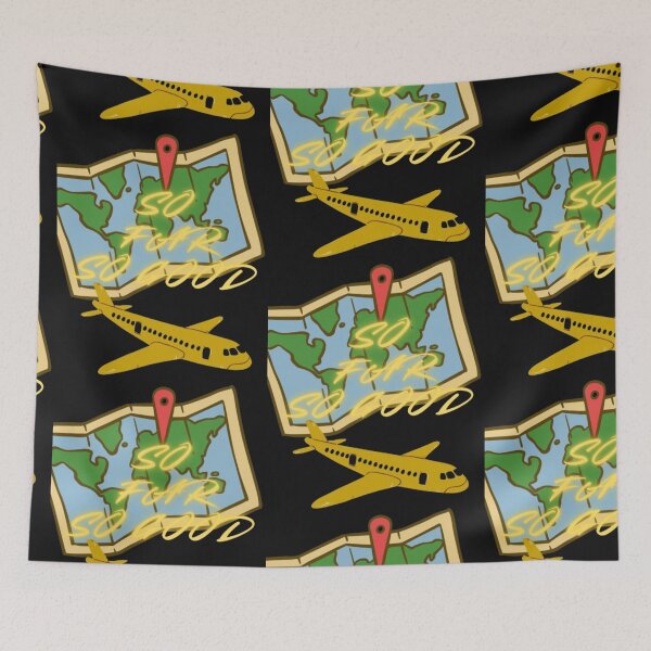 Item preview, Travel & Wanderlust So Far So Good - Airplane Map Design designed and sold by Farahsalama.
