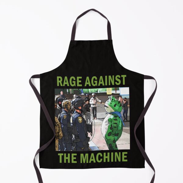 Item preview, Frog Mascot Facing Officers designed and sold by AmberTown.