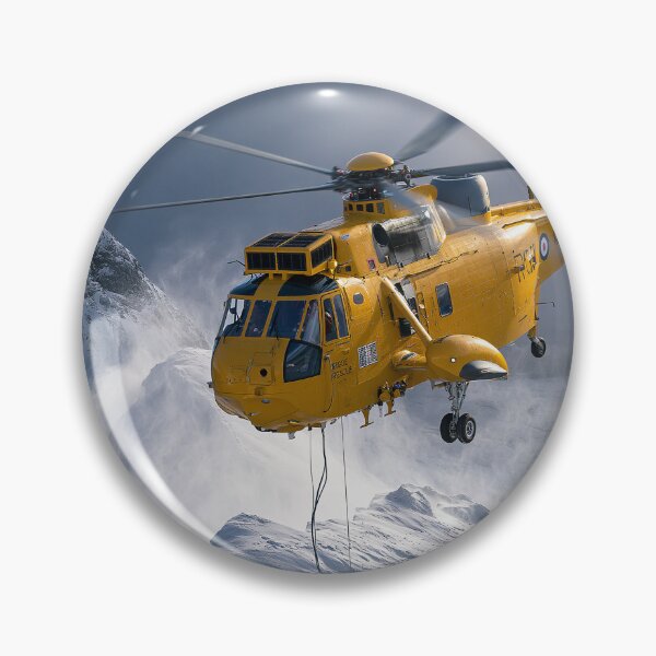 Item preview, RAF Sea King Winter Rescue Aviation Illustration designed and sold by Skyframe Aviation.
