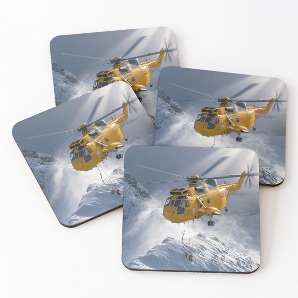 Item preview, RAF Sea King Winter Rescue Aviation Illustration designed and sold by Skyframe Aviation.