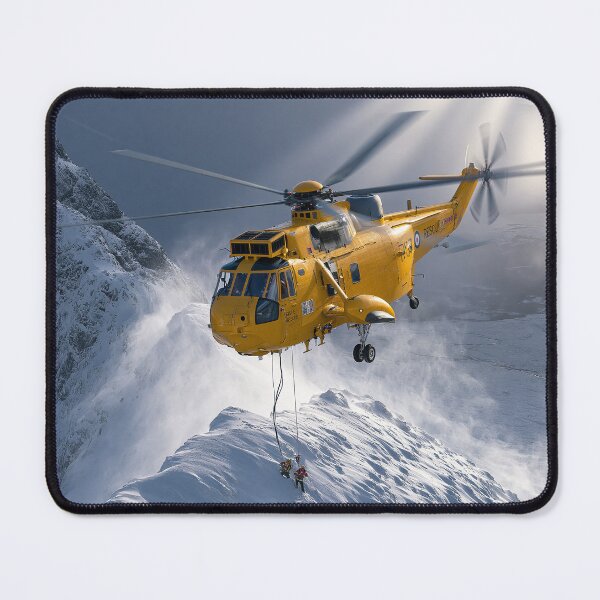 Item preview, RAF Sea King Winter Rescue Aviation Illustration designed and sold by Skyframe Aviation.
