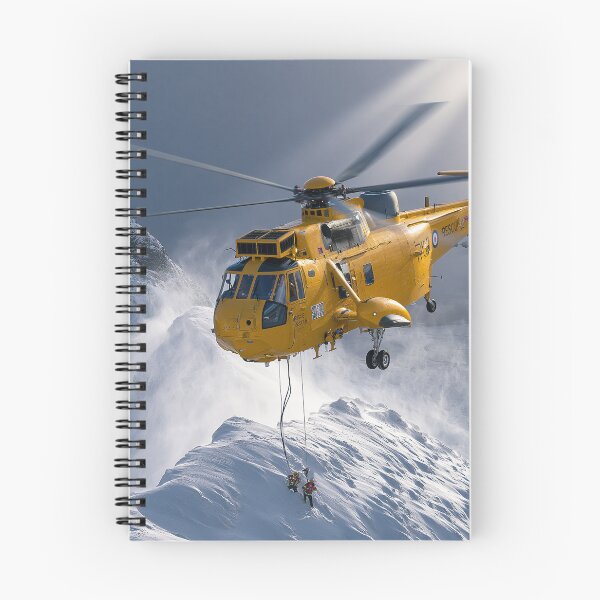 Item preview, RAF Sea King Winter Rescue Aviation Illustration designed and sold by Skyframe Aviation.